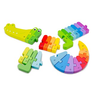 Alfabet puzzel - krokodil